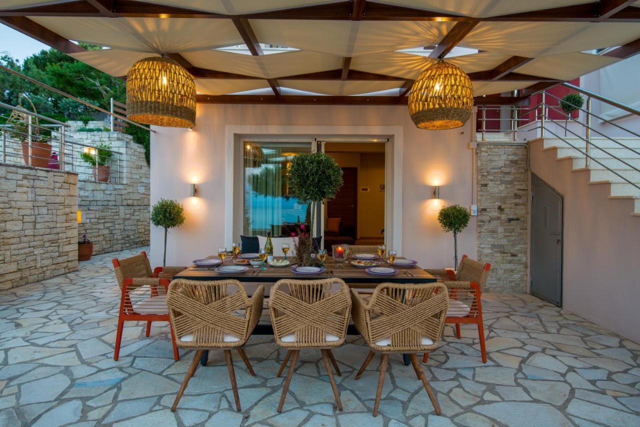 Villa Terra Del Nonno With Sea Views & Pool Gaios Exteriér fotografie